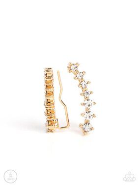 Paparazzi Gold Crawler Earrings (EP088)